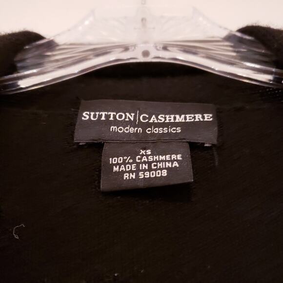 Sutton Cashmere Tie Front Cardigan - Picture 4 of 4